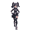 cyberpunk running girl
