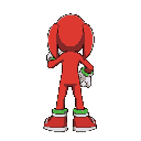 knuckles facing behind in fighting stance 