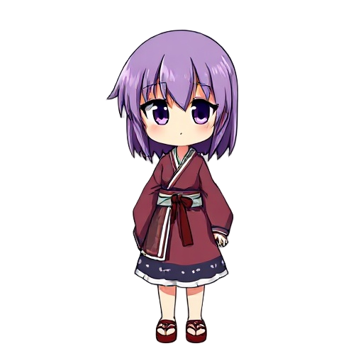 reimu hakurei, hisoutensoku, touhou, pc-98, purple eyes, green background, purple hair, haori, japanese clothes