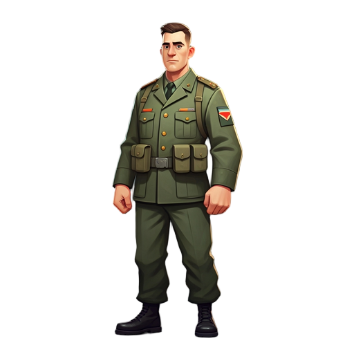 a soldier with uniform