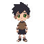 boy with green eyes and black hair