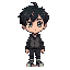boy with green eyes and black hair