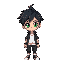 boy with green eyes and black hair