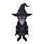 create a dark wizard with wizard hat