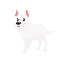 white doggy pixel