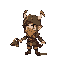 create a 2d pixel art character with a side-scrolling game style. the character should have a unique and recognizable design, featuring a fantasy/adventure theme. include the following animations: idl