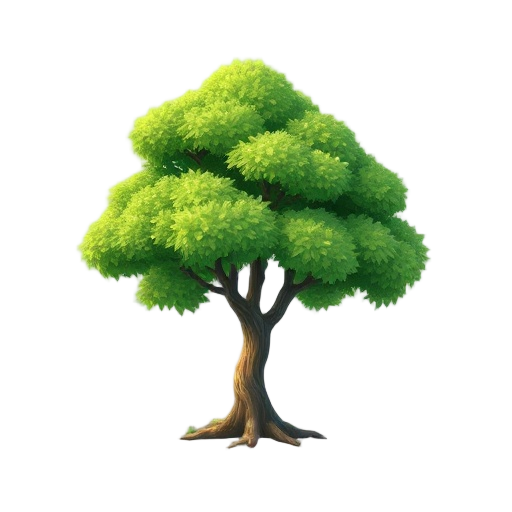 a green tree in a daylight