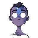 a humanoid being with a male body without a mouth and with completely white and bright eyes and with a universe inside its body with galaxies and stars visible inside it