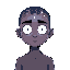 a humanoid being with a male body without a mouth and with completely white and bright eyes and with a universe inside its body with galaxies and stars visible inside it