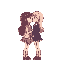 2 girls pixelated closeup kissing