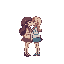 2 girls kissing pixelated