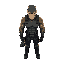 character based on solid snake from metal gear. make him muscular