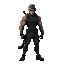 character based on solid snake from metal gear. make him muscular