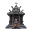 make a religious temple with weapons mounted on it