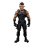 character based on solid snake from metal gear. make him muscular