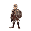 man, warrior, sword, shield
