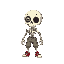 name: seriftype: friendly skeleton (humanoid)style: pixel artvisual highlight: a flower with a single eye in the center, growing from one of serif's eye sockets.the flower's roots extend wearing cargo pants, white shirt and red sneakers 