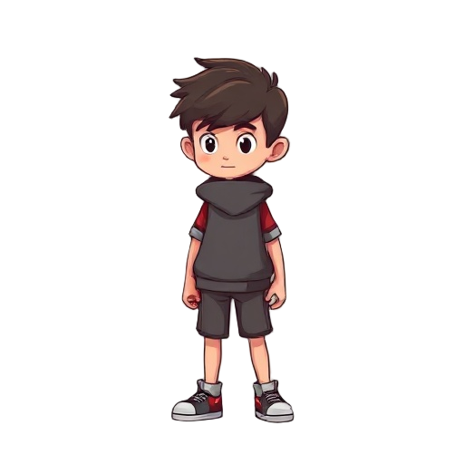 street kid simple sprite facing forward/right