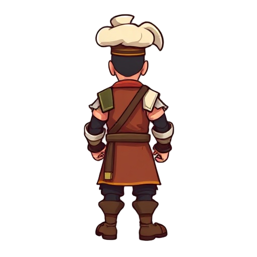 chef warrior facing right