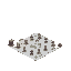 create a detailed pixel art frame animation for a game, where the final image is divided into multiple identical sub-images, each serving as a continuous animation keyframe. design the sequence to de