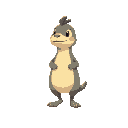 cute creature standing up on 2 legs. 
