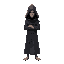mysterious robed character showing no skin