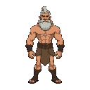 zeus sprite, terraria style, muscular,