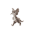 create animation sheet of walk of cat, moving from left to right.