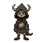 hooded forest spirit, woodland creature 