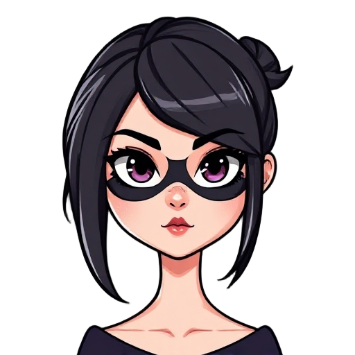 faça uma personagem feminina como uma máscara no rosto inspirado no hollow knight
