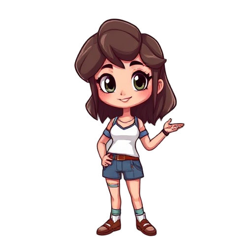 personagem feminina no estilo lost in play