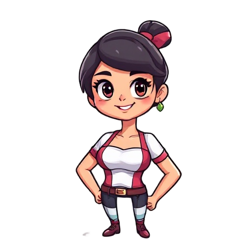 personagem femininavestido 