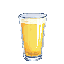 clear empty glass for a bar