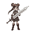 girl with giant sword