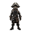 realistic cosmic future pirate male no beard