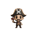 tiny pirate boy