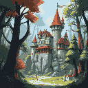 castle in the forest