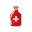 health potion, red, shiny, equal proportions