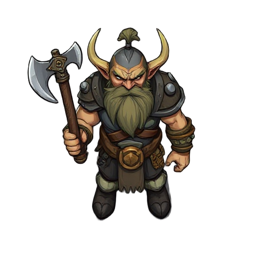 orc warrior carring axe