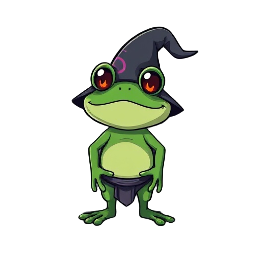 cute frog necromancer