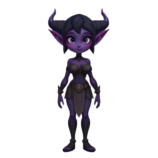 dark elf,big breast,purple skin,female