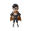 generic modern hero with a cape