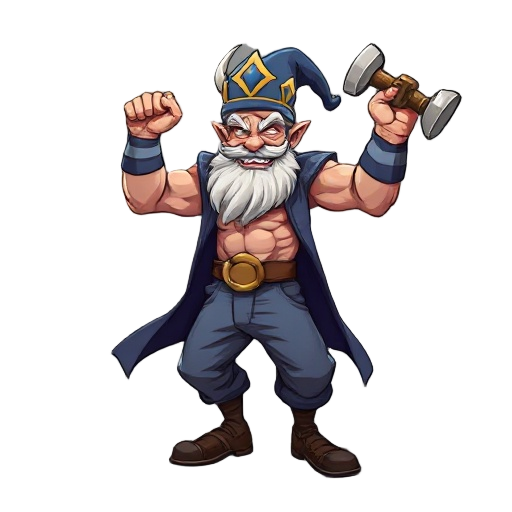 supreme mage ripping his pants very strong