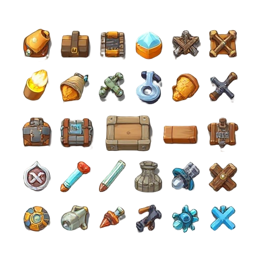 creste a set of inventory items in a grid
