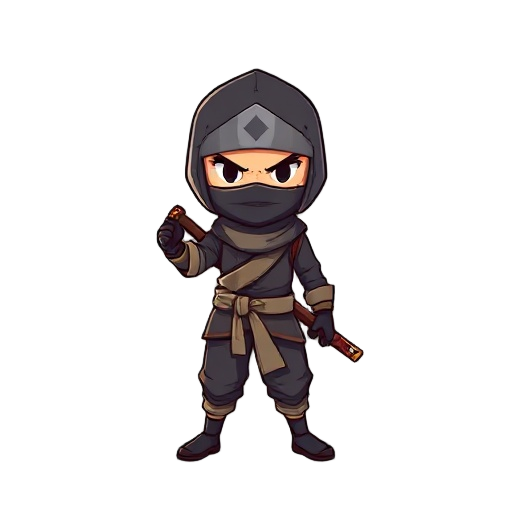 ninja com duas espada