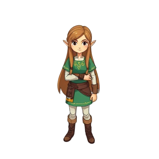 teacher long hair the legend of zelda style