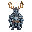 generate me an image of a knight armour set with deer antlers