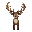deer antlers with a male body