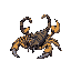 generate mee a cool scorpion that is similiar to terrarias art work
