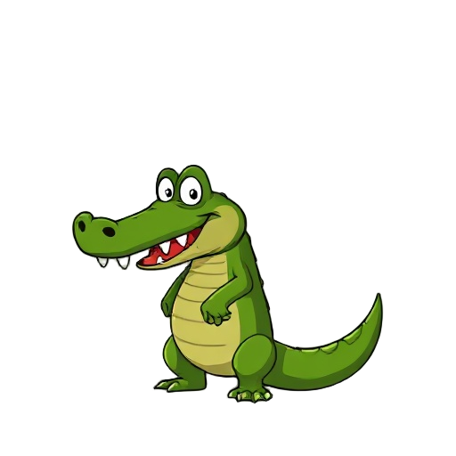 generate a crocodile that is ready to cook. should be tall and lean